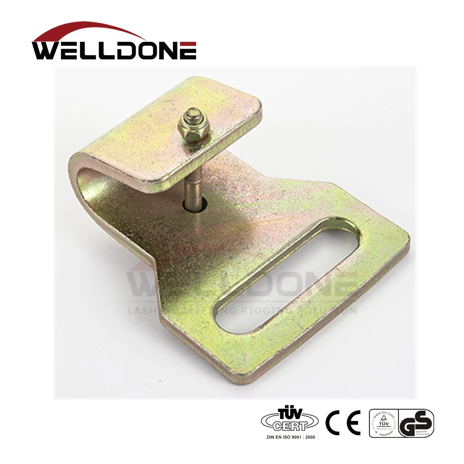 25mm Zinc Galvanized Push Button Flat Hook with Breaking Load 800kg