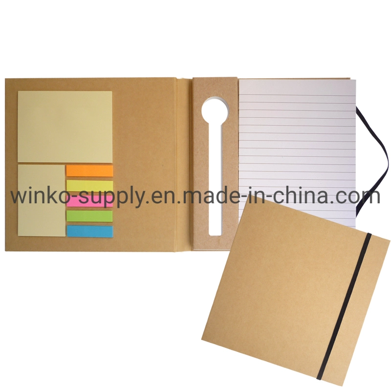 Customized Recycled Paper Notebook with Eco Ballpen