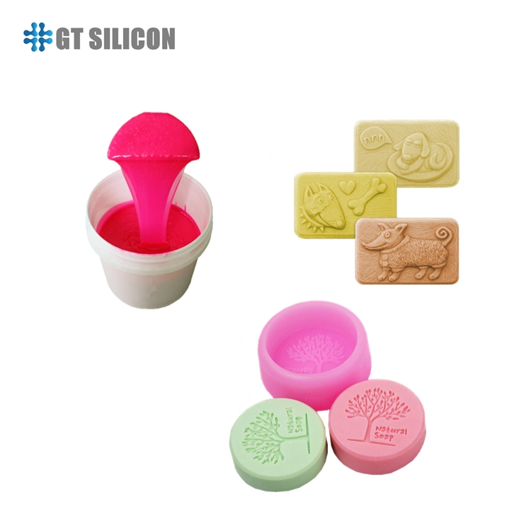 White Color RTV2 Liquid Silicone Rubber Mold Making Silicone Soap/Candle Mold Making