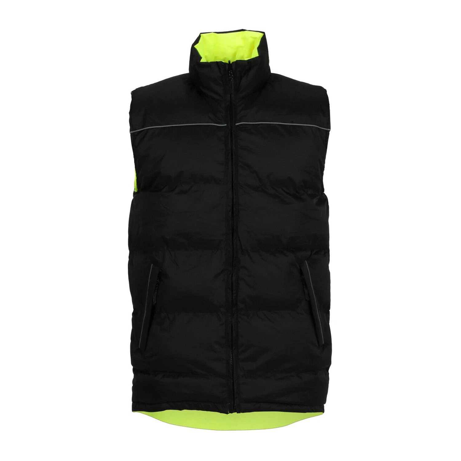 Men Hi Vis Vest High Reflective Waterproof Outdoor Safety Clothing Workwear