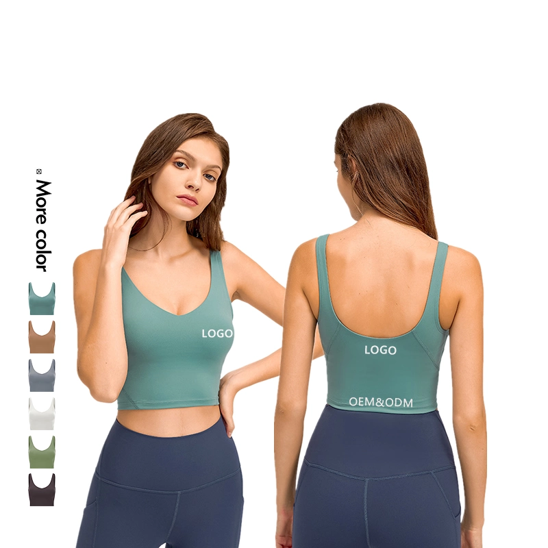 Xsunwing Wholesale Custom Recycled Sports Wear Workout Quick Dry Active Wear Vest Women Gym Solid Color Crop Tank Tops