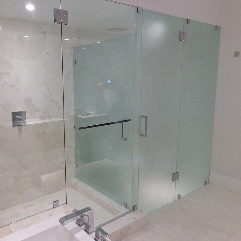 China Wholesale/Supplier Decoration Bathroom Furniture Frameless Shower Enclosure Door with Stainless Steel Profile