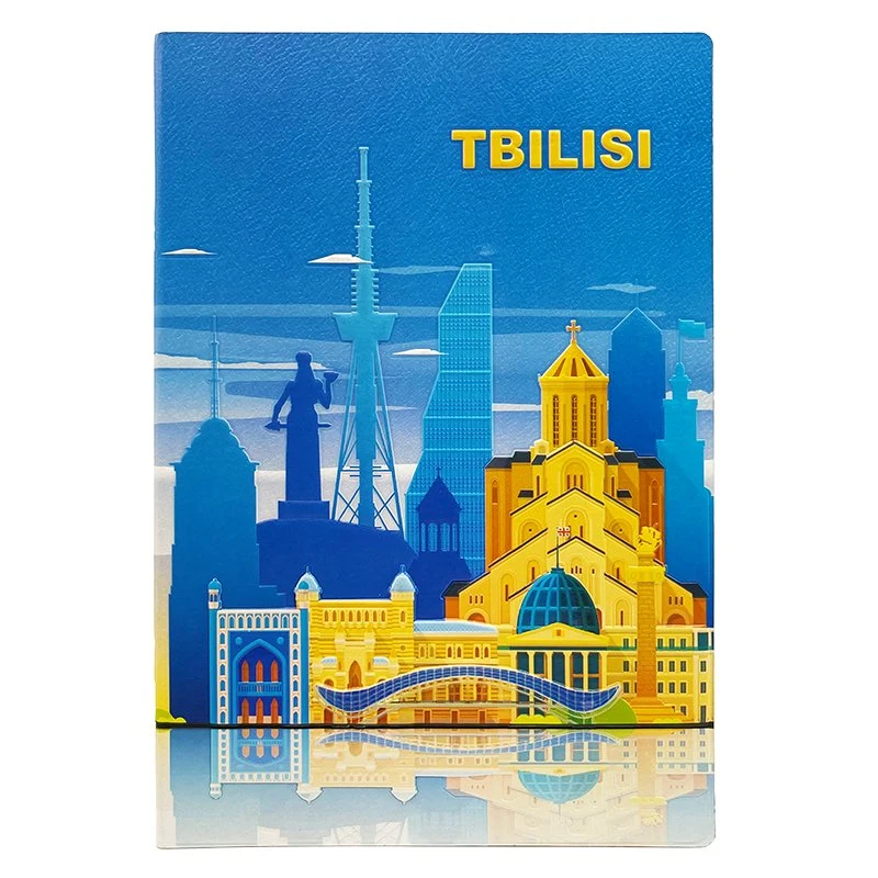 Custom Logo Tiflis Notizbuch Personalisierte Schulbedarf Full-Print Jede Größe Notizbuch aus PU-Leder