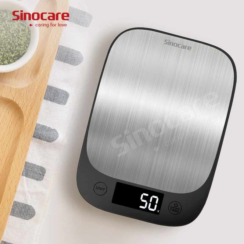 مطبخ سينوكare أداة المطبخ الإلكترونية 5 كجم/0.1 جرام مقياس مجوهرات المطبخ ميزان لقياس الطعام مع صينية مزدوجة