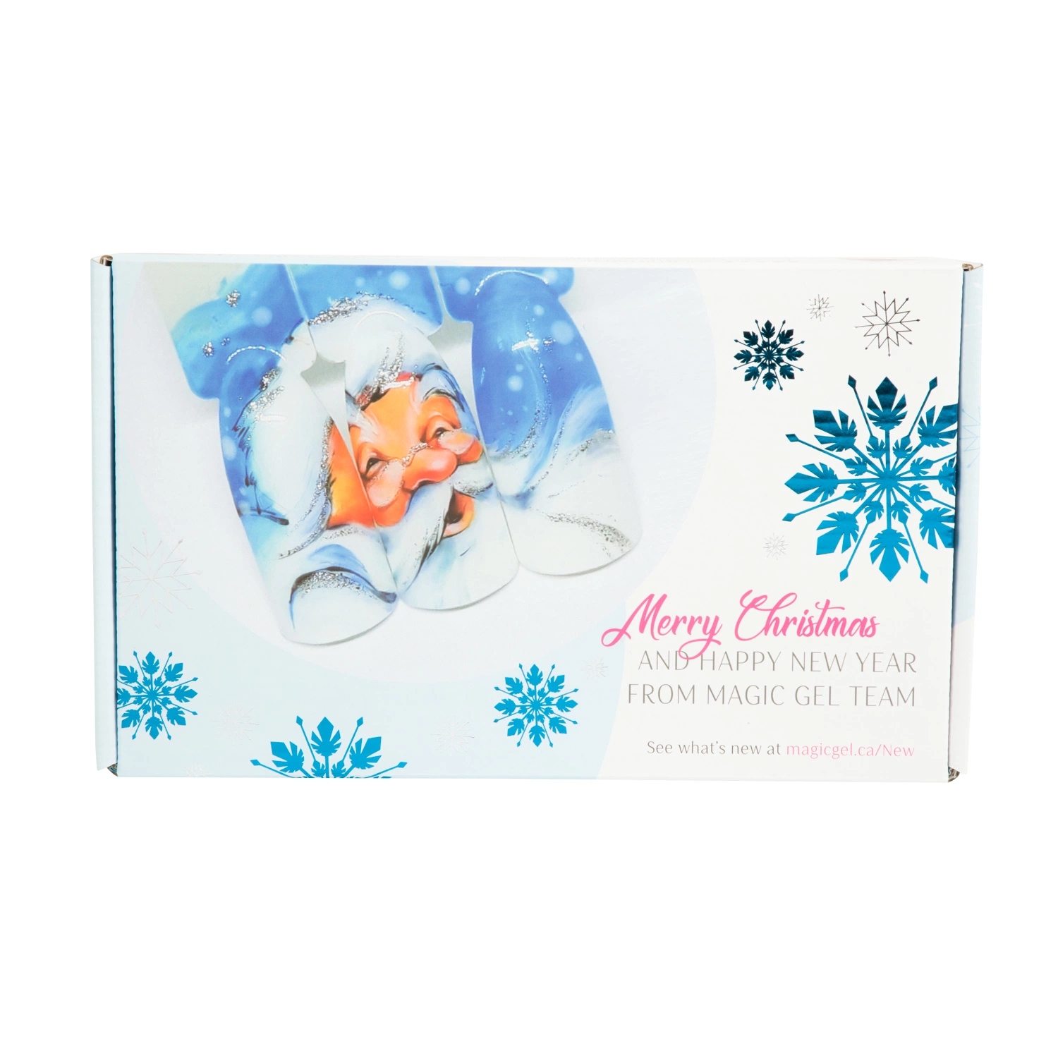 Оптом Custom Printed Baby Blue Cosmetic складной ящик для почтовых ящика Рождество