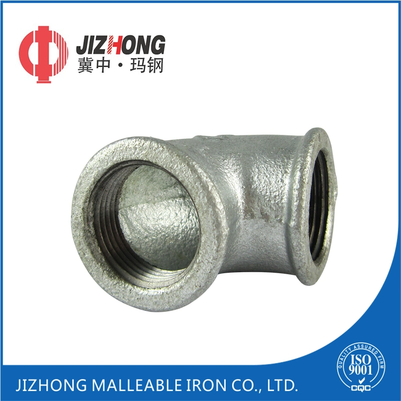 Galvanized Malleable Iron 90 Degree Beaded Elbow G. I. Pipe Fittings