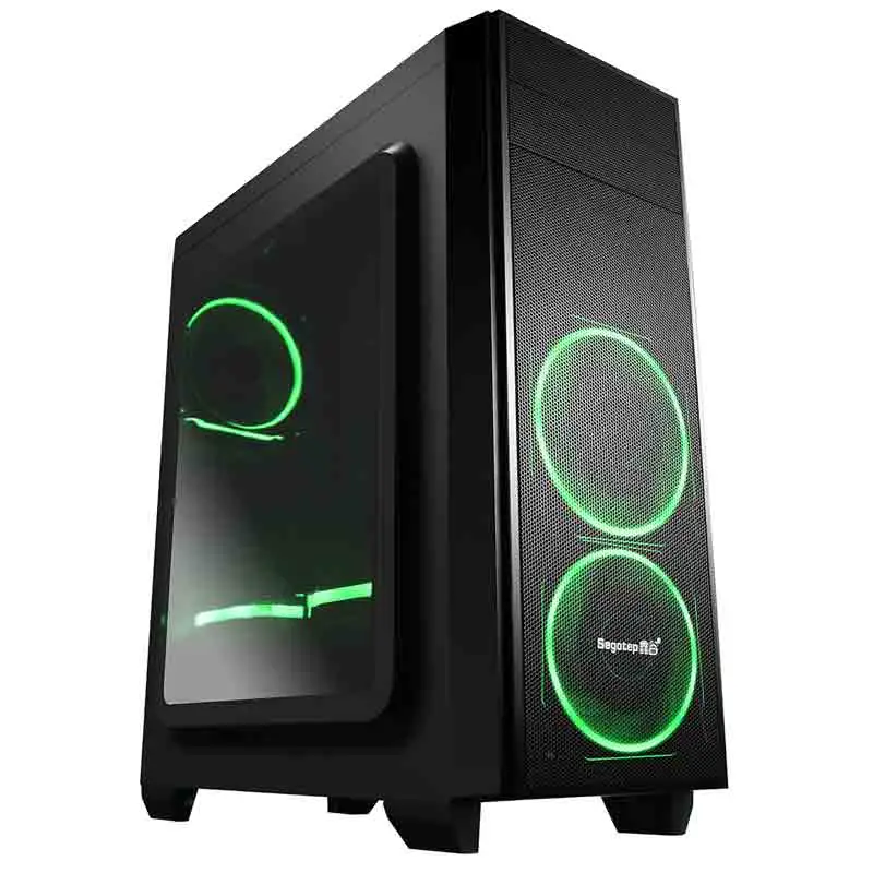 ATX MID Tower Mesh Panel 8 ventiladores Acero metal PC Chasis