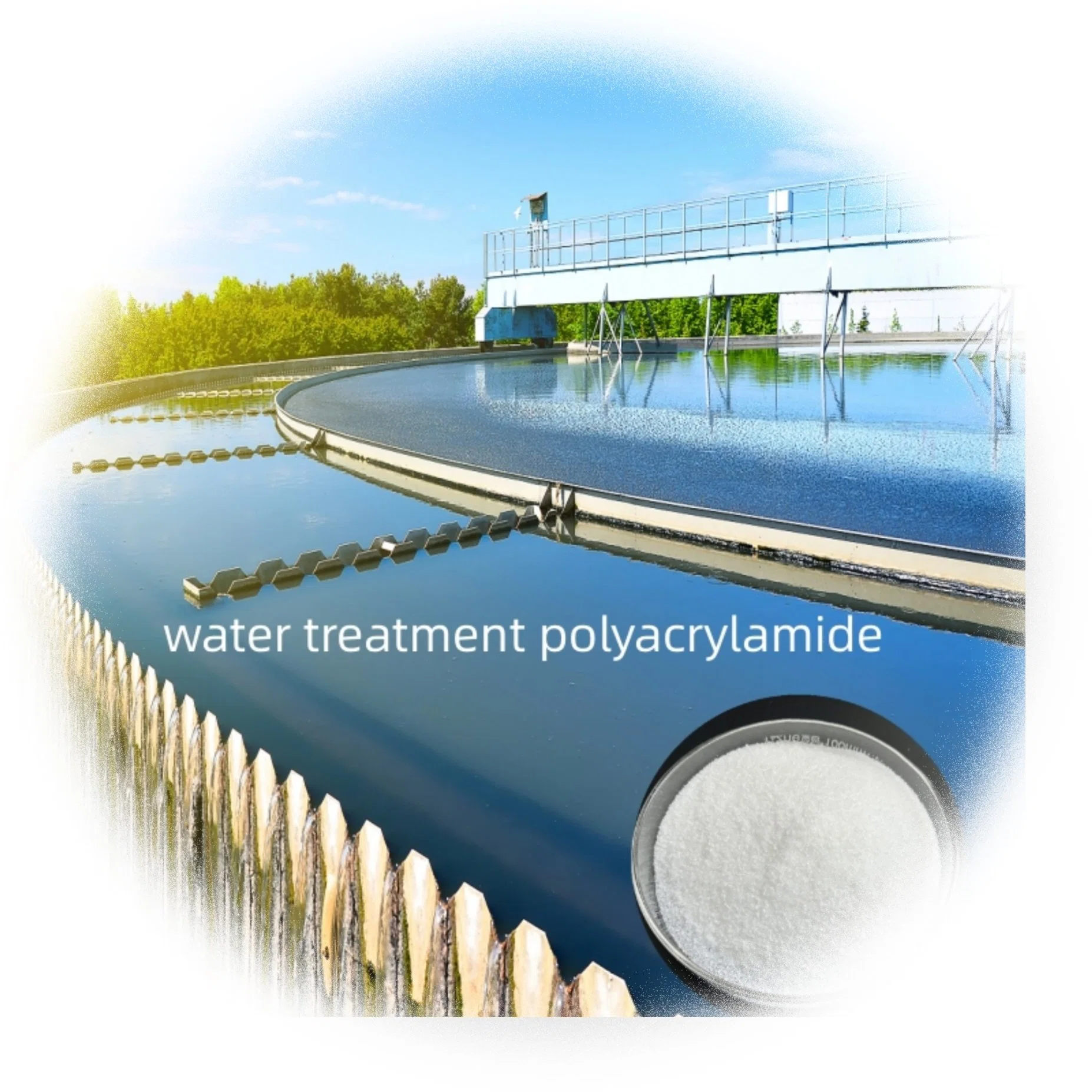 Polímero floculante polielectrolito catiónico polvo Poyacrylamide MSDS para la Piscina