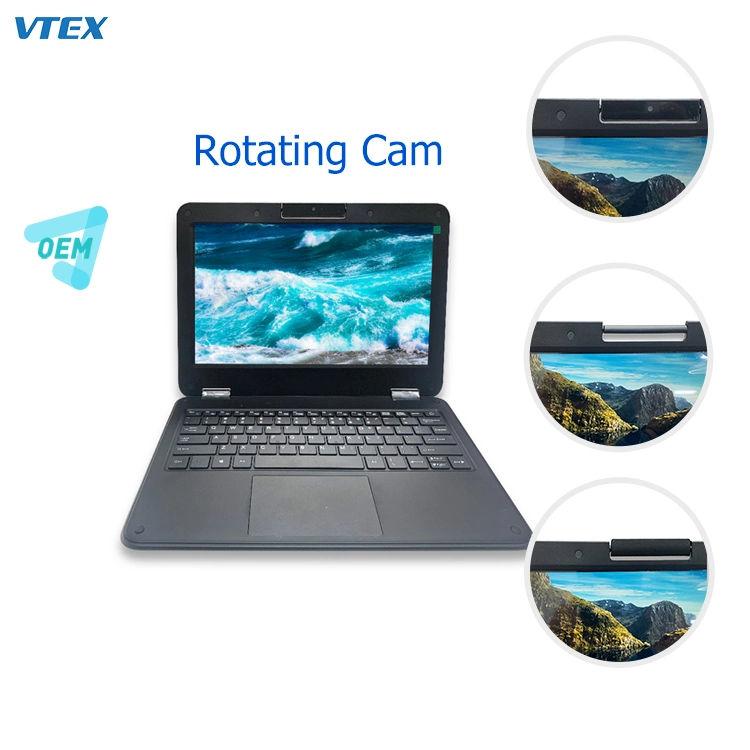 Global 360 Degree Rotate Cam Custom 11.6 Inch Education Student Kids Notebook Wins10 Mini Laptop Computer