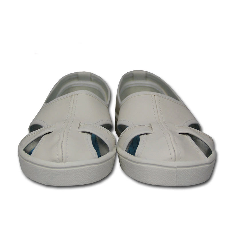 La Chine offrent PVC ESD chaussures en cuir avec quatre trous Chaussures de sécurité pour salle blanche