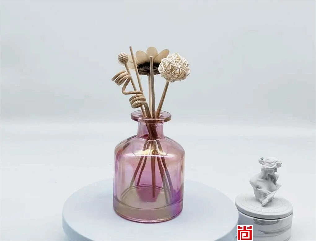 Wunderbares Design Ion Plating Pink Glas Reed Diffusor mit Sticks