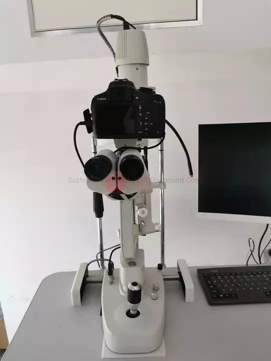 Proveedor de Equipos de oftalmología del Hospital de microscopio digital equipo oftalmológico con lámpara de hendidura con cámara HD