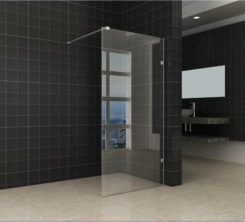 Bathroom Frameless Toughened Glass Walk-in Shower Screen
