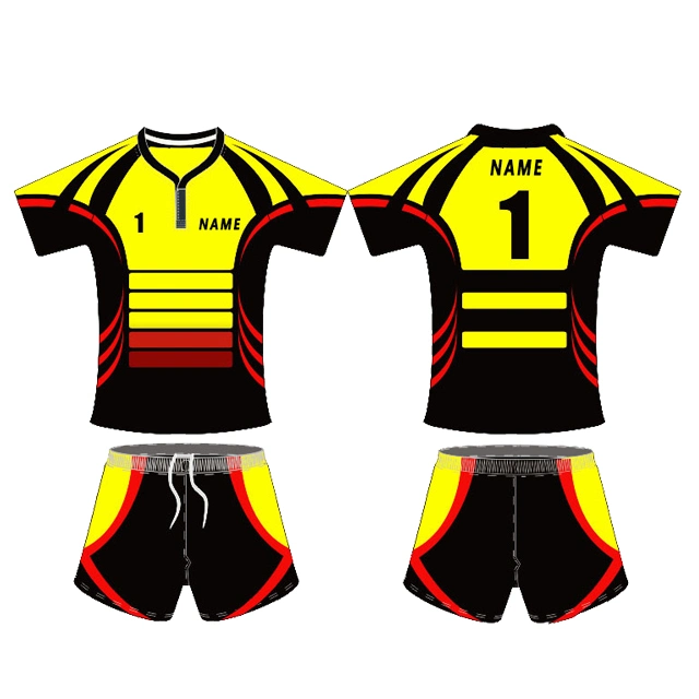 Promotion Cheap Loose Plain Rugby Jersey Custom Logo Sublimation Men and Women Rugby Football Wear