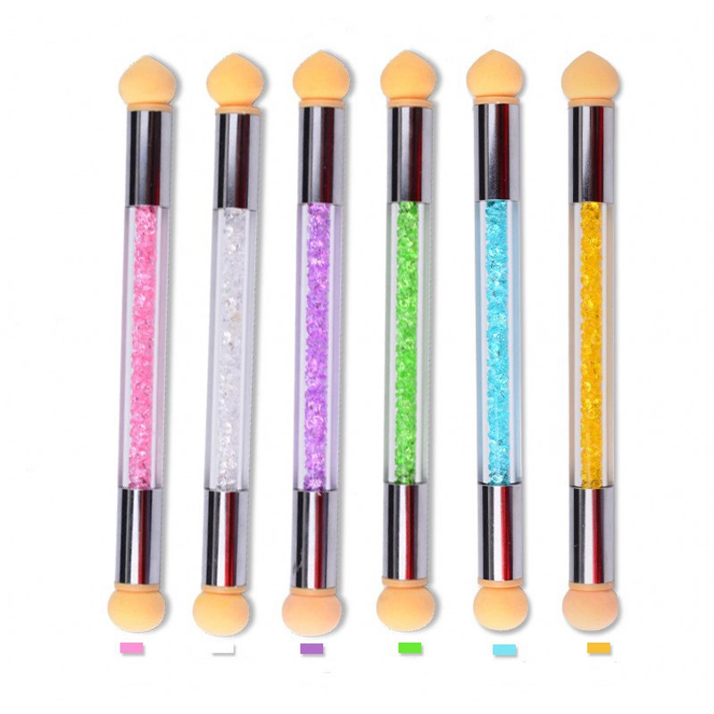 2019 Silica Gel Sponge Printing Double-Ended Nail Halo Dye Pen