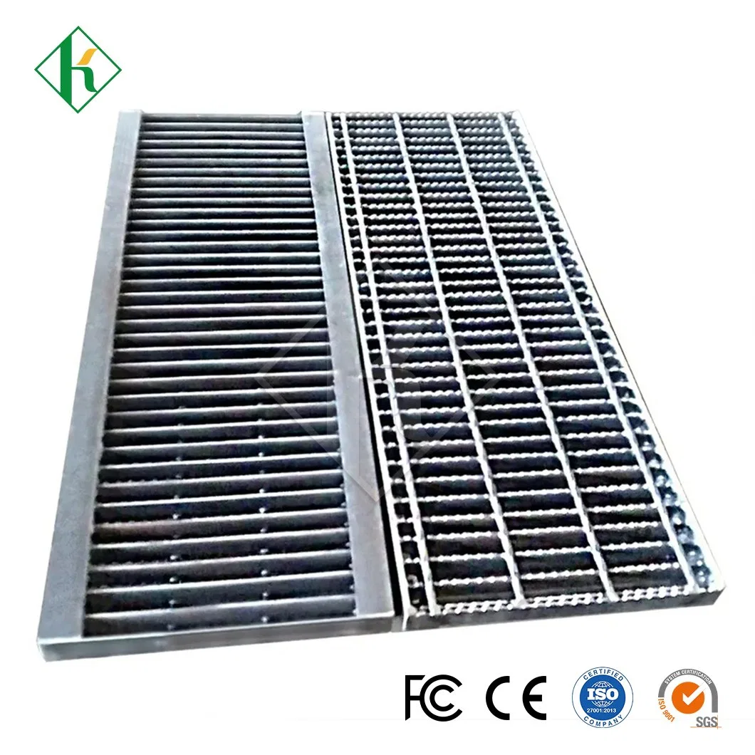 Kaiheng Metal Acero rejilla proveedores Trench Drain Cover China Outdoor Cubierta de drenaje de zanjas