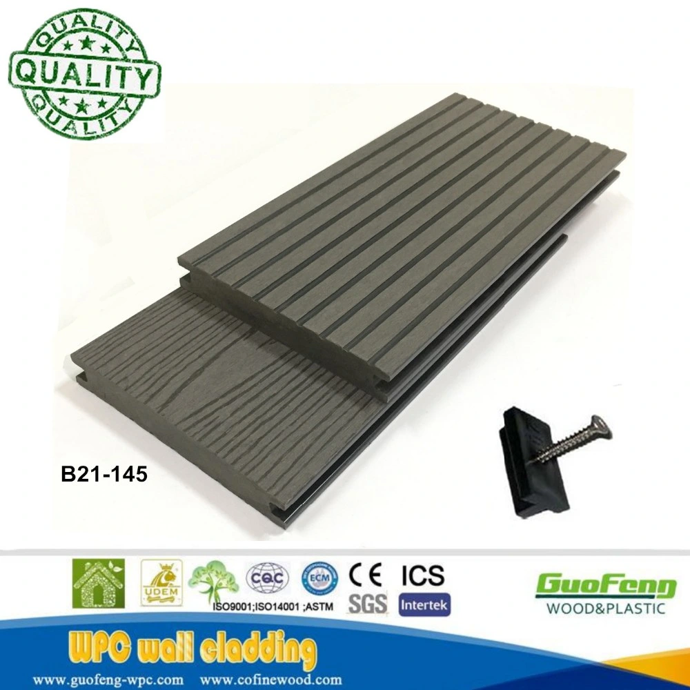 Outdoor WPC Solid Decking Floor Covering