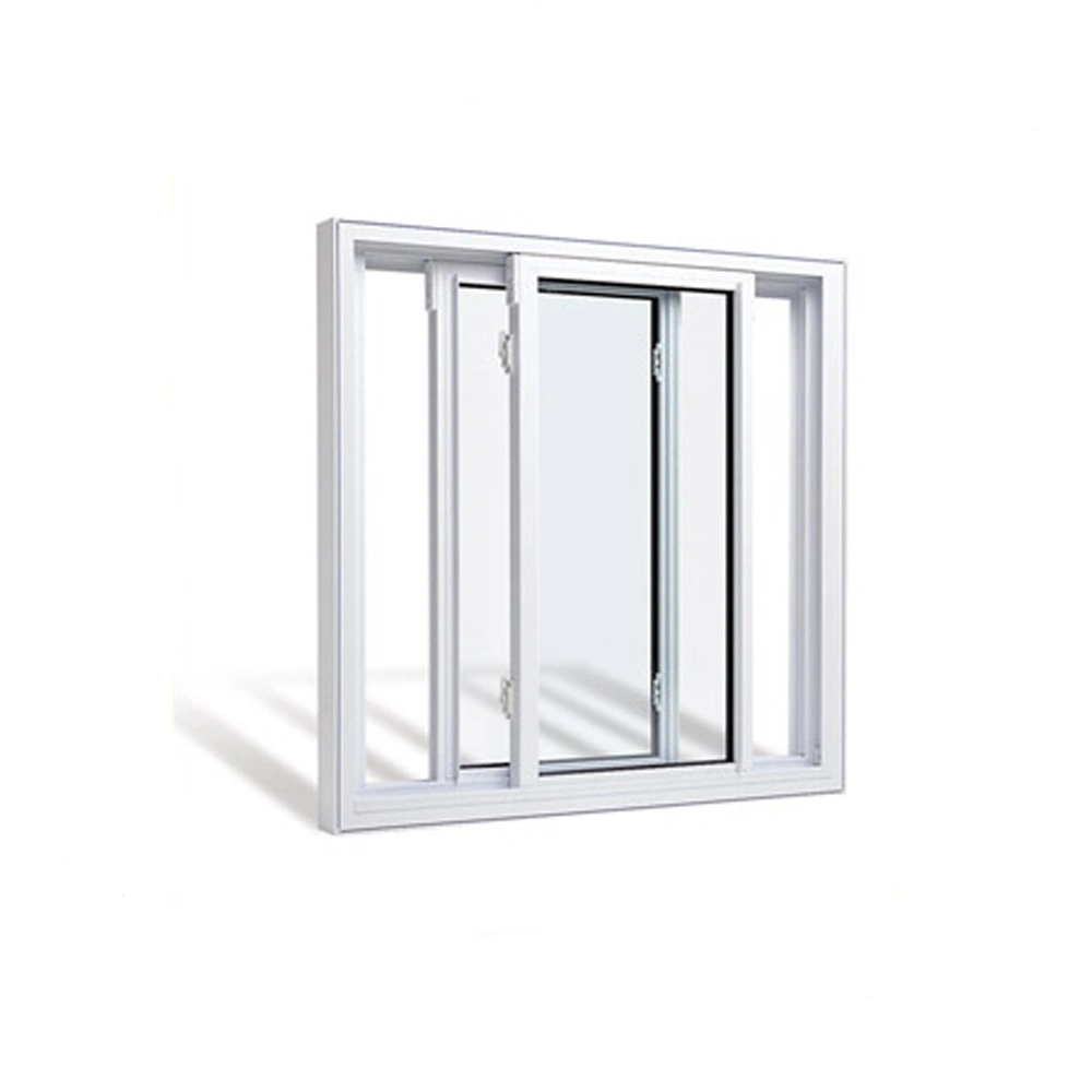 Ventana corredera de aleación de aluminio con doble vidrio templado, utilizada en casas/villas/hoteles