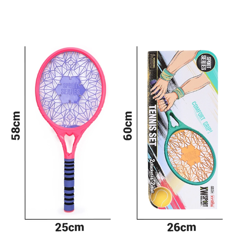 Kids Tennis Racket Toy Outdoor and Indoor Sport Toy Children Funny Sport Tennis with Elastic Tennis Ball