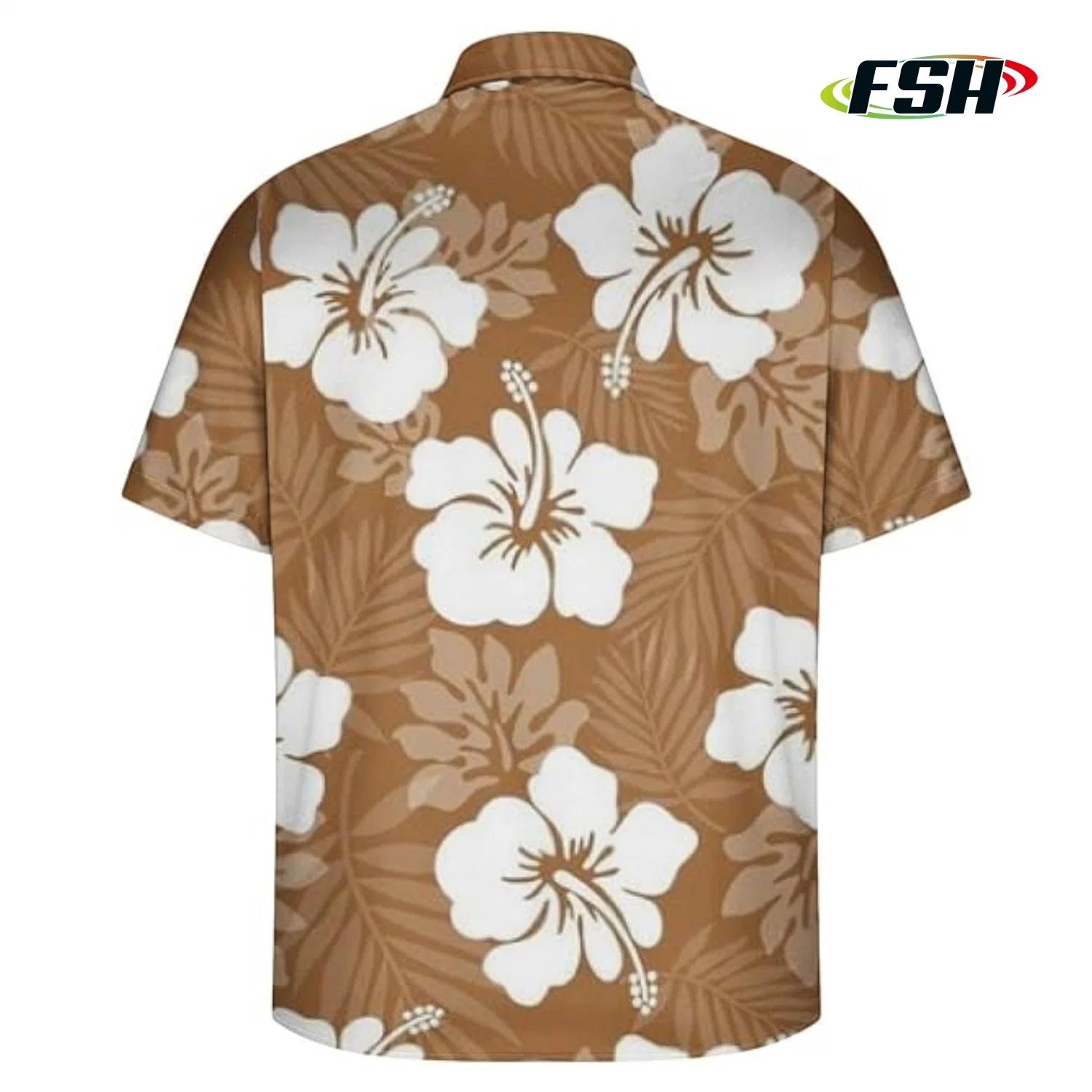 Floral Print Custom Cheap Price Fashion Summer Beach Shirts Vacation Polo