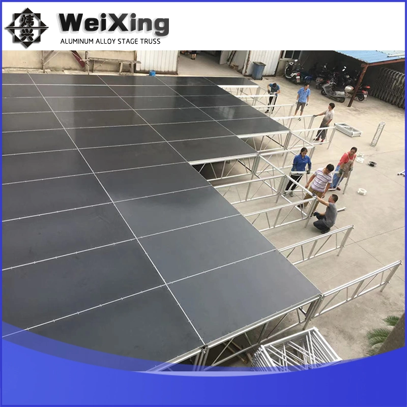 30m*10m Height 1.5m Aluminum Assembly White Acrylic Platform Concert Stage Equipment Portable Platform Glass Stage