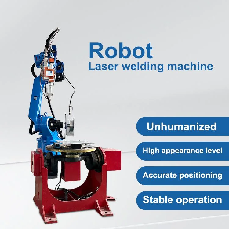1000W brazo de aluminio de acero Robot Máquinas de soldadura láser de fibra óptica