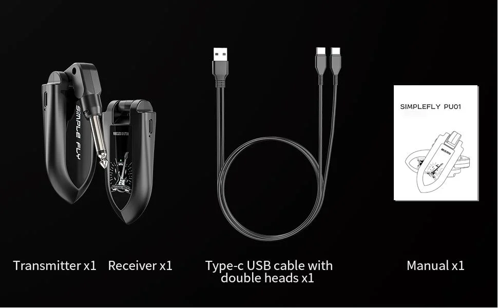 Inalámbrico UHF Wireless Audio del sistema de guitarra guitarra eléctrica Receptor transmisor