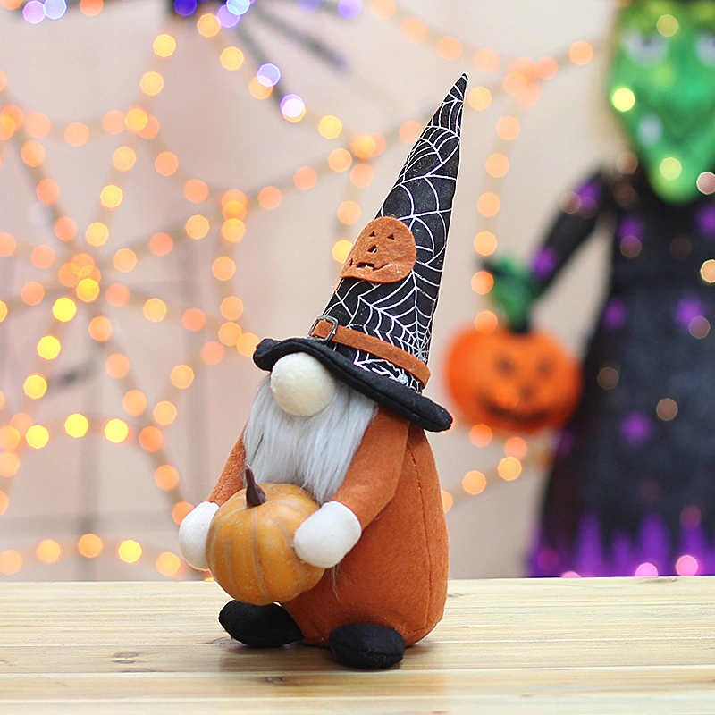 Halloween Toy Gnome Ghost Festival Goblin Rudolph sans visage Pumpkin Dwarf Fournitures de fête d'Halloween pour poupées