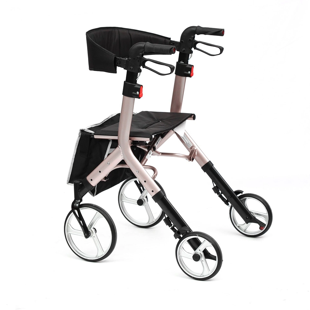 Fabricantes de China Health Care Aluminium Stand up Rollator Walker