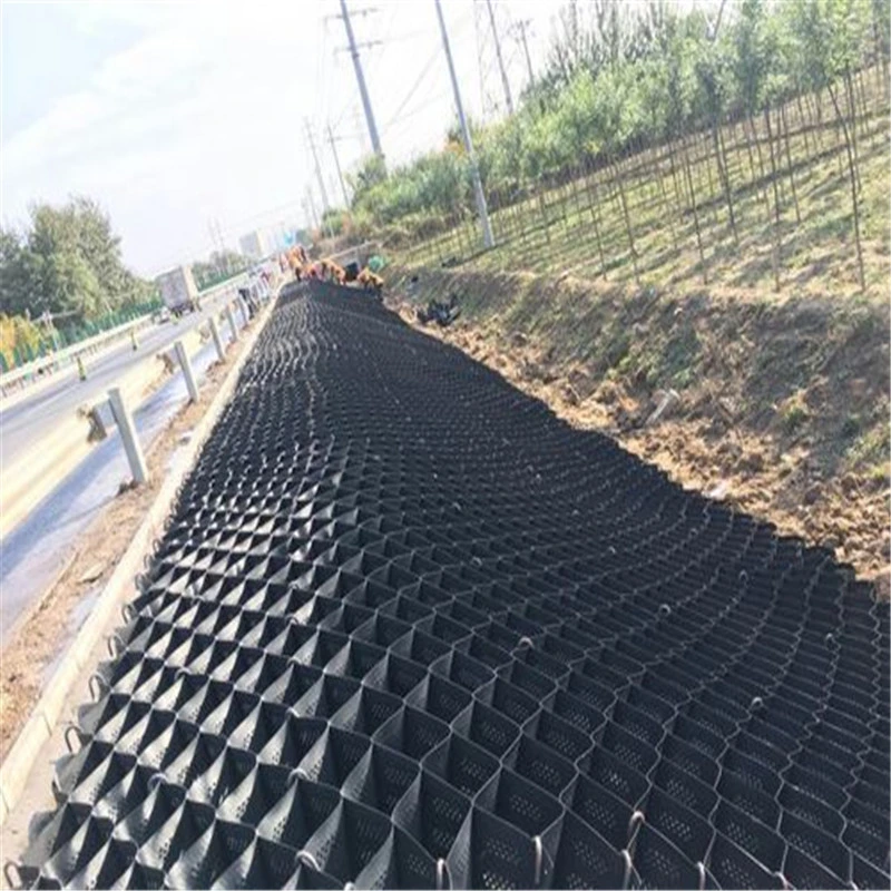 Plastic Gravel Grid Plastic Smooth Textured HDPE Geocell Geogrid for Driveway Plastic Gravel Stabilizer