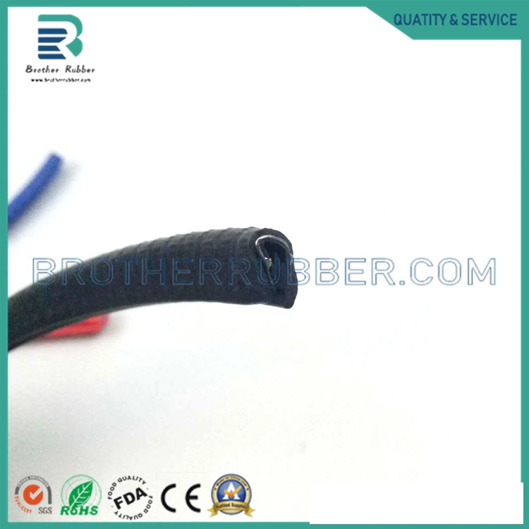 Black Hollow PVC Plastic Seal Strip PVC Rubber Strip for Equipment