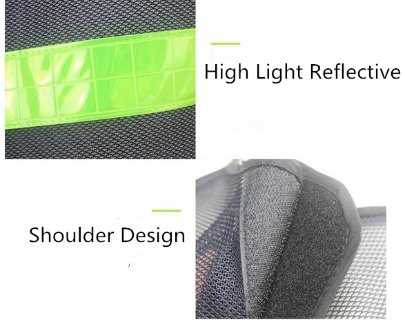 High Light Traffic Safety Workwear Reflective Security Vest for Adults