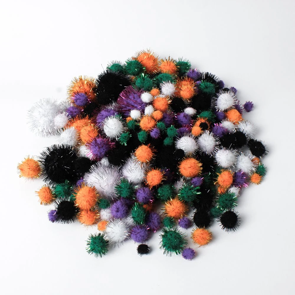 Cn2037-1884 Bastelbedarf Sets 300PC Glitter POM Poms Kinderhandwerk DIY-Kit