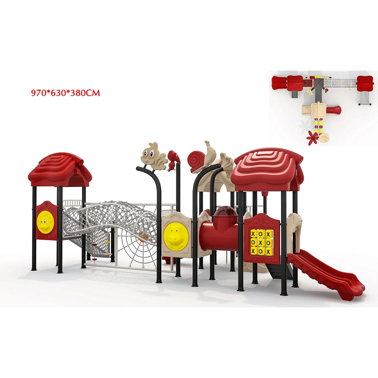 Amusement Equipment Kids Toy Slide Baby Swing Garden Outdoor Playground (TY-170310)