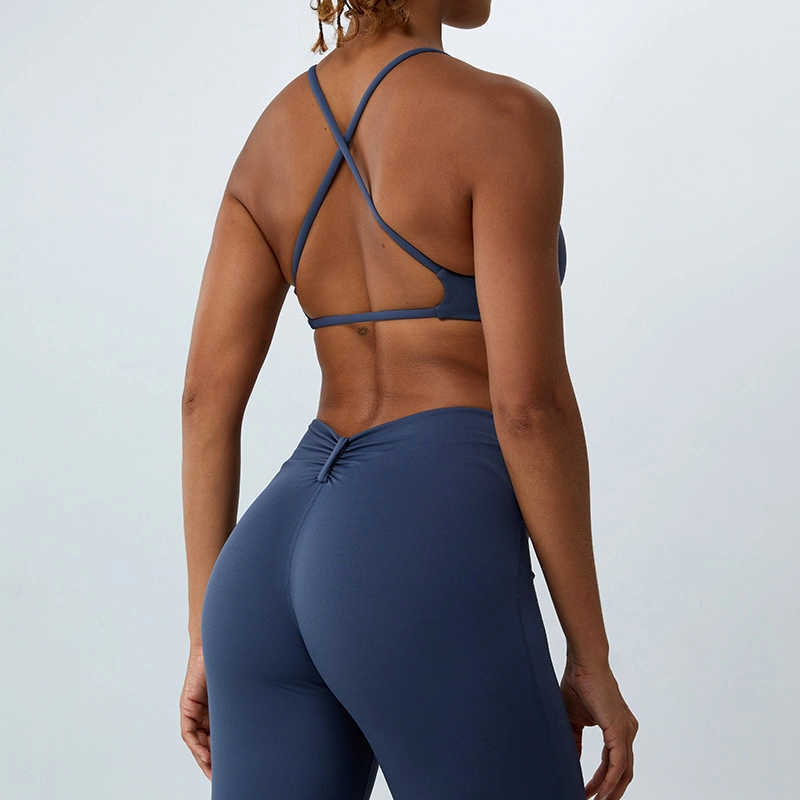 Quick-Drying transpirable Naked Yoga Sujetador de running Leggings deportivos Lulu para mujer Ropa de yoga de la parte superior de la aptitud