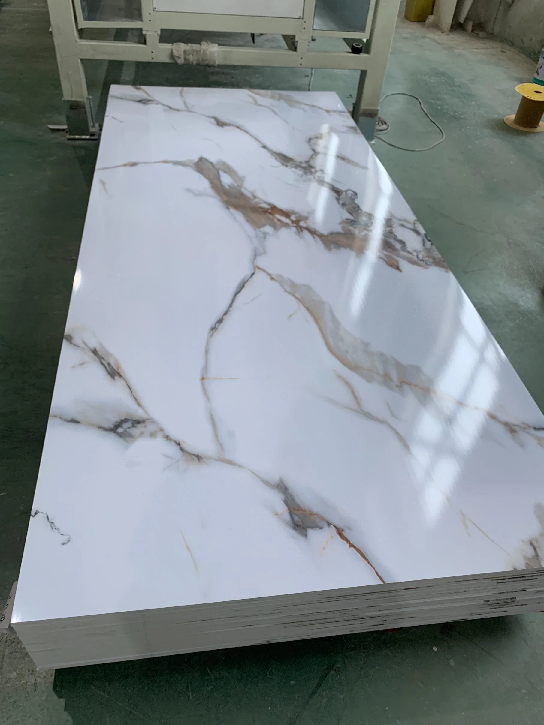 Lighting Material UV Decoration 1220*2440mm 5mm Thickness 32kg PVC Marble Sheet for Laboratory