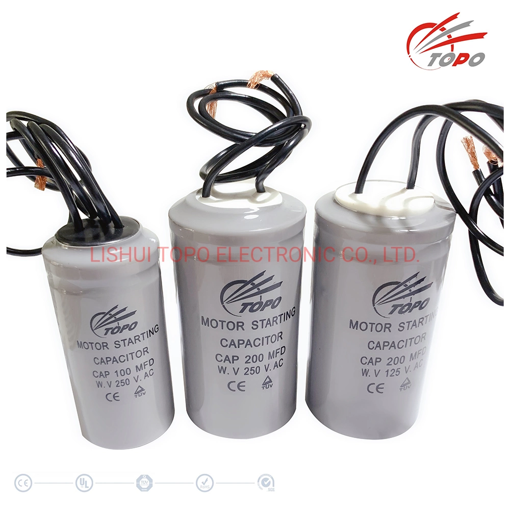 CD60 de 200UF condensadores para AC Motor eléctrico de la bomba de agua industrial