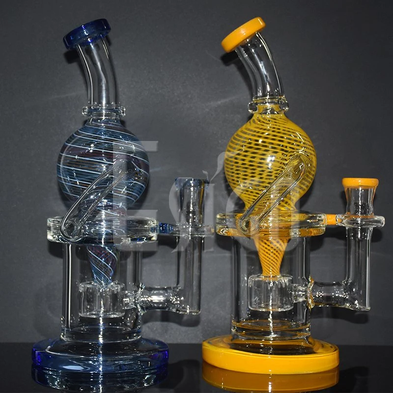 Esigo Heady Tabacco Colorful Recyclers Glass Oil DAB Rig