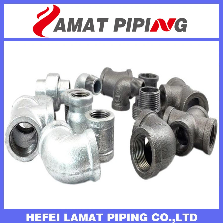 UL/FM Black/Galvanized Malleable Cast Iron Plumbing Banded Fittings