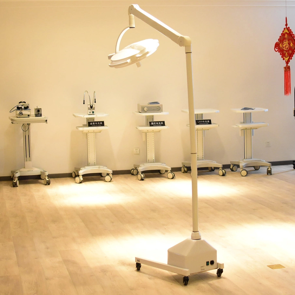 Mobile Floor Standing Medical Examination Light Surgical Operating Lamp