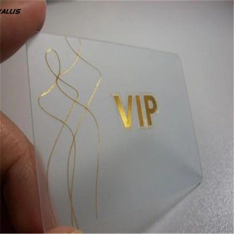 Low Cost Newest Design Full Color 3D Clear Plastic PVC Translucent Custom Logo Printed Business Cards