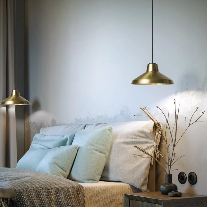 Single Pendant Light Creative Bedroom Head Idun Modern Industrial Vintage Brass Pendant Light (WH-AP-295)