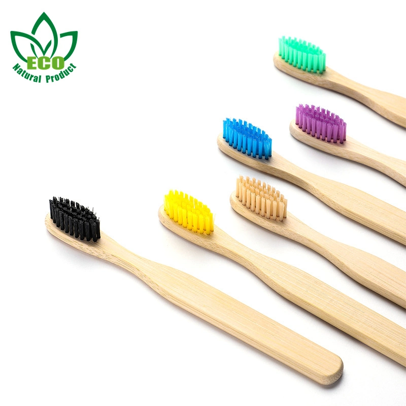 10 Pieces Children Colorful Soft Bristle Bamboo Toothbrush Tooth Dental Oral Care