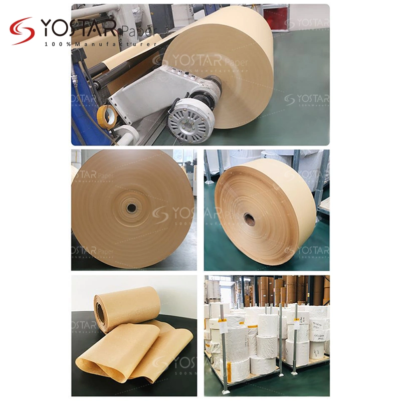 China Wholesale/Supplier Brown and White Kraft Roll Paper for Food Packaging