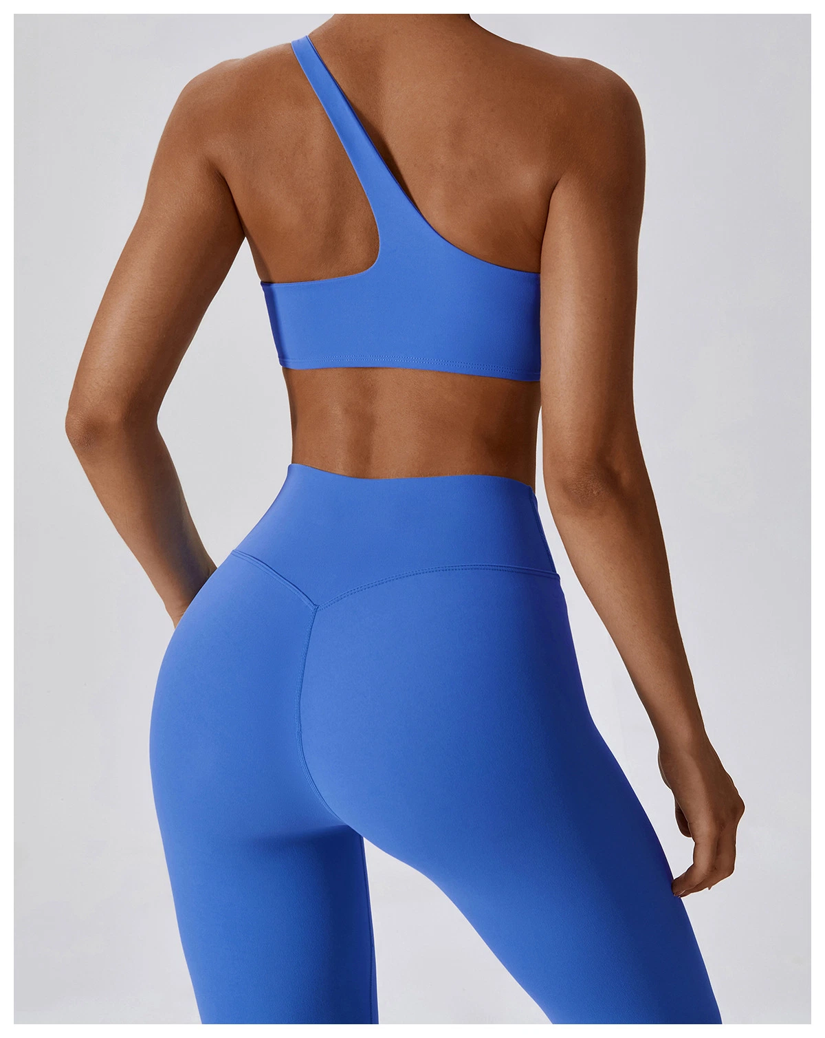 Soutien-gorge de sport une épaule pour femmes, soutien-gorge de yoga push-up, sous-vêtements de sport, hauts de sport pour femmes, débardeur respirant pour la course à pied, tenue de sport.