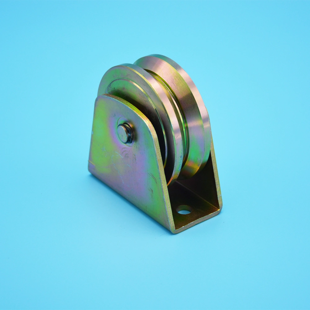 Wholesale/Supplier Double Bearings Metal Door Guide Roller Wheel for Sliding Gate Fence Accessories with U/Y/V Groove