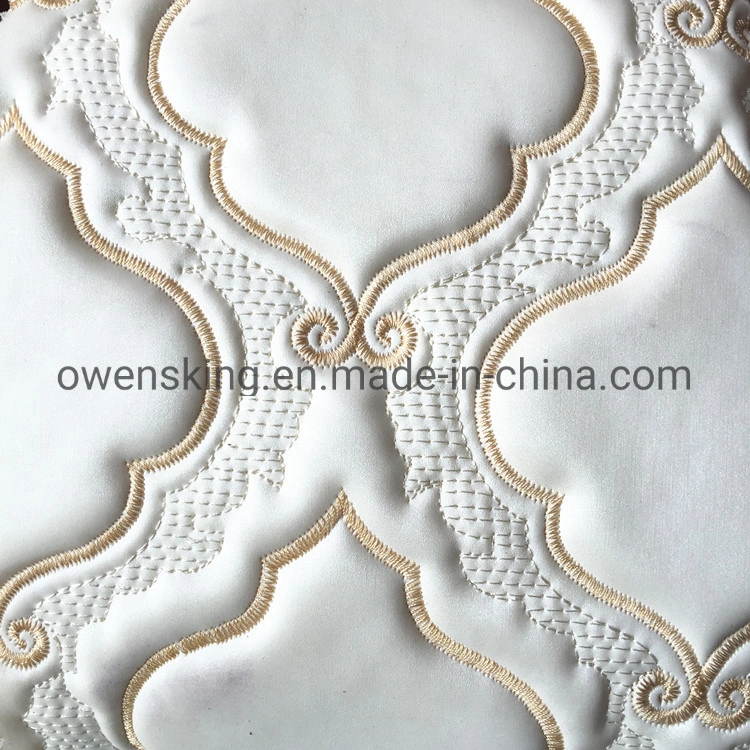 Low Price High quality/High cost performance Embroidered Leather Soft Decoration Material