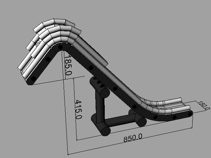 Bote hinchable Dock deslizar en el agua