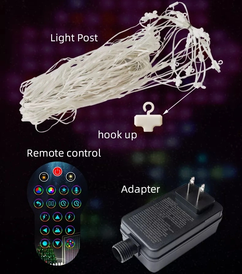 Mobile APP Control WiFi Smart Christmas Tree Lights LED Digital Fairy String Christmas Decoration Outdoor Pixel Festival Light