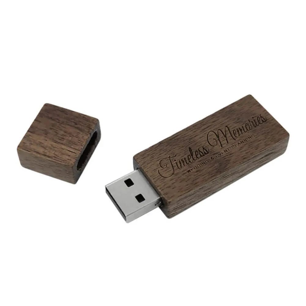 شعار مخصص مخصص خشبي USB فلاش محرك 2.0 مع الخشب الصندوقُ